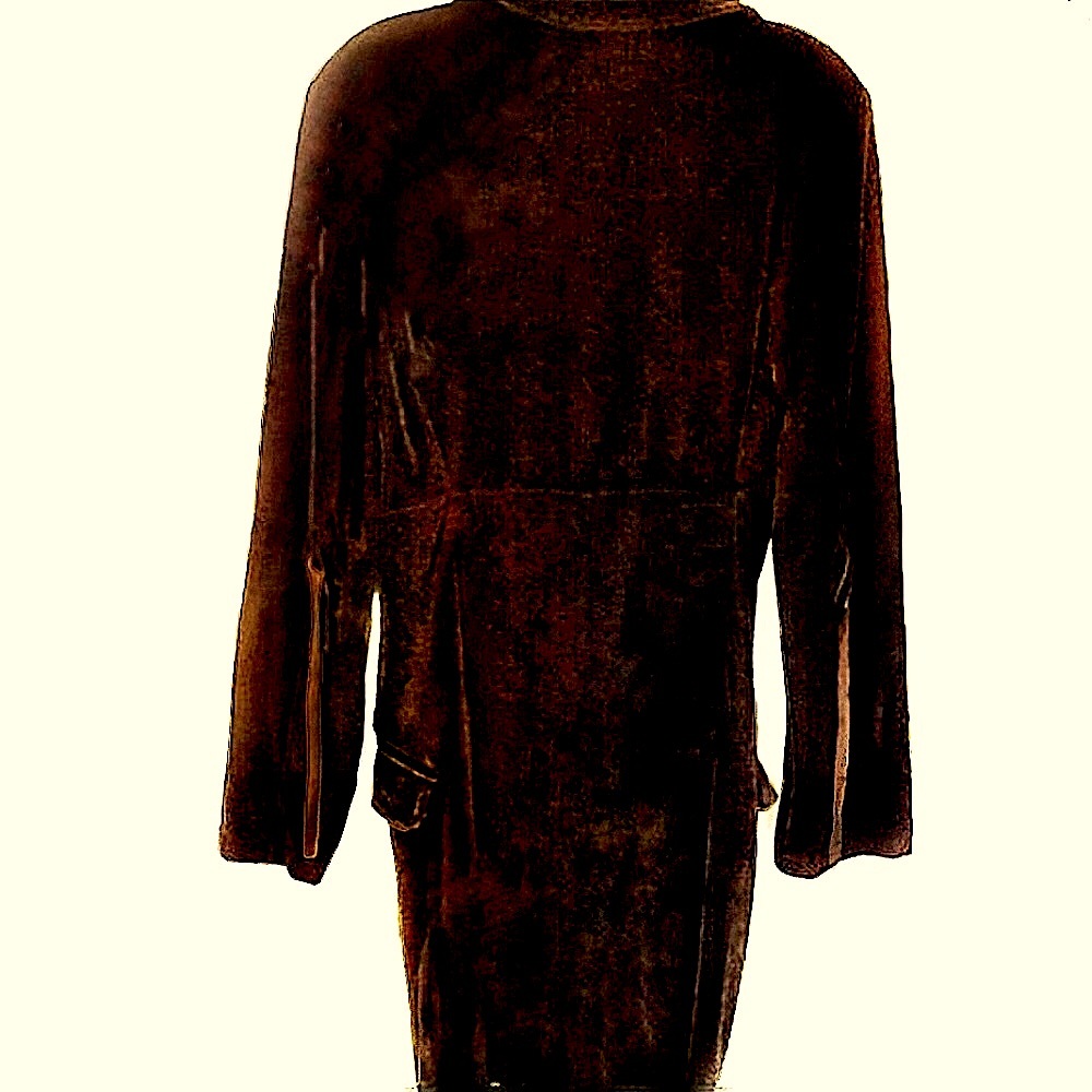 NEW RANCHO ESTANCIA Long Velvet Vintage Fenway Equestrian Riding Style Jacket - Picture 3 of 11